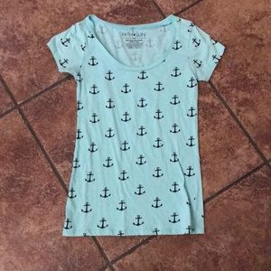 Cute Anchor Short Sleeve Shirt